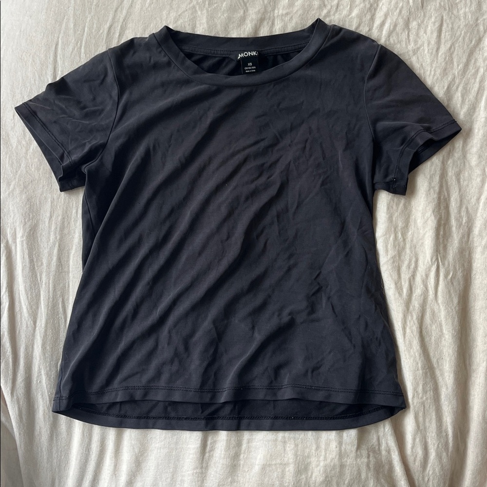 Monki Charcoal Gray Tee